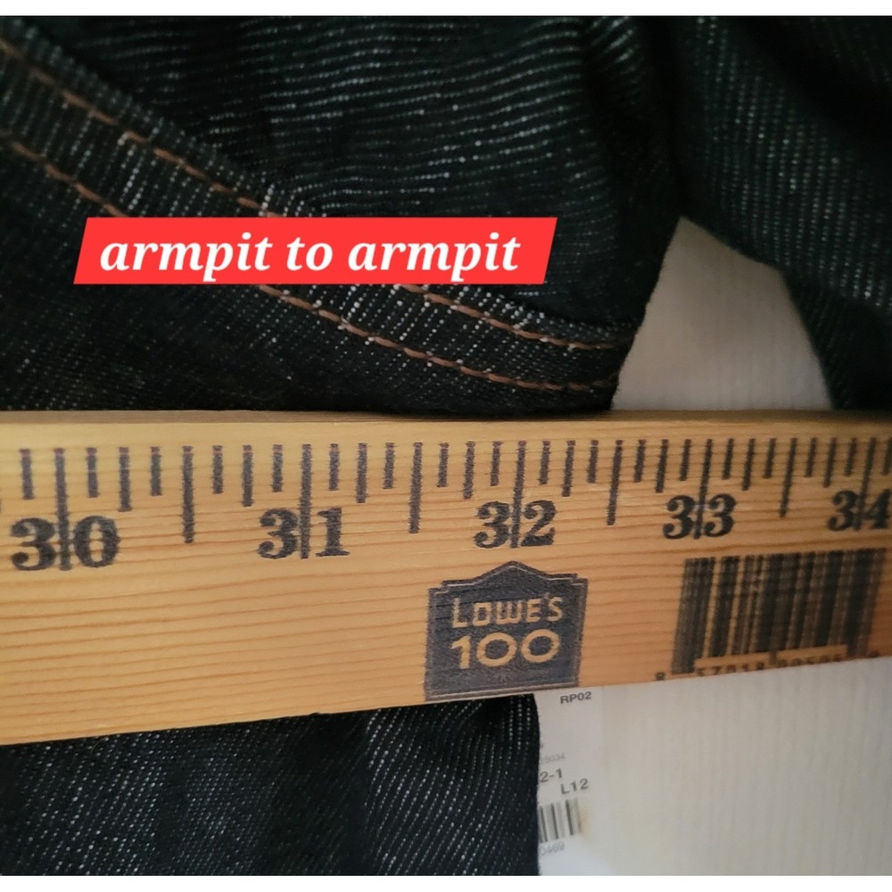 Old Navy Denim Shirt Women 3X Dark Wash New Oversized Long Sleeve Button Up - Picture 4 of 8